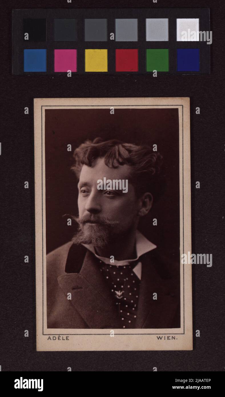 Vittorio Capoul, italienischer Opernsänger, 1876 Gast an der Oper. Adele Perlmutter (Atelier Adèle) (1845-1941), Fotografin Stockfoto