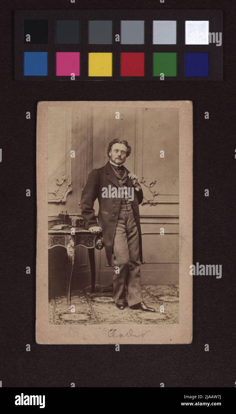 Alois Ander (1821-1864), Opernsänger. Ludwig Angerer (1827-1879), Fotograf Stockfoto