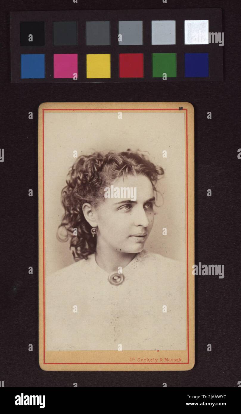 Louisabeth Röckel (1841-1913), Schauspielerin. Székely & Massak, Fotostudio Stockfoto