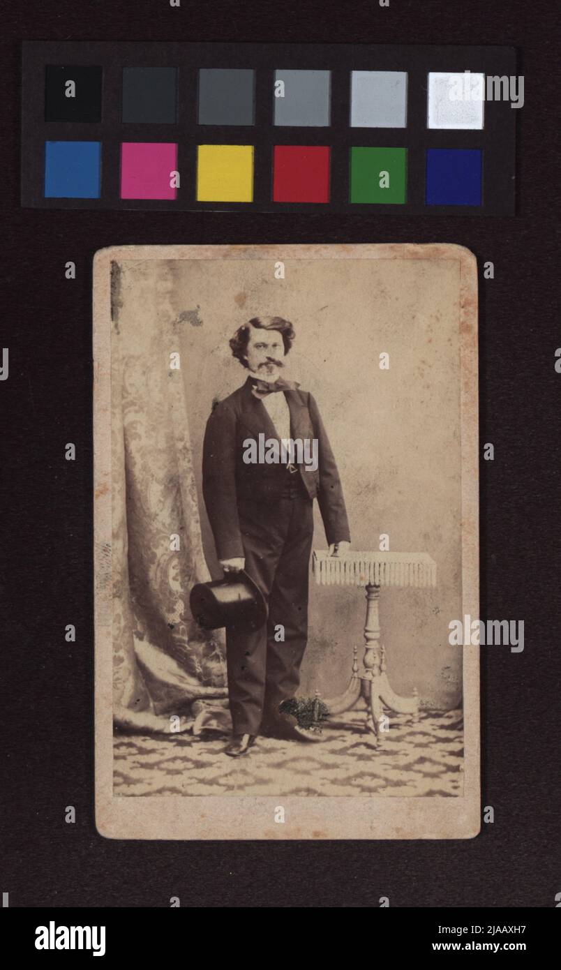 Johann Strauß, Sohn (1825-1899), Dirigent und Komponist. Ludwig Schrank (1828-1905), Fotograf Stockfoto