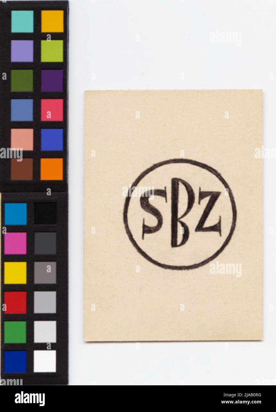 Logo-Design für das SBZ (sozialistisches Bildungszentrum). Karl Wiener (1901-1949), Künstler Stockfoto