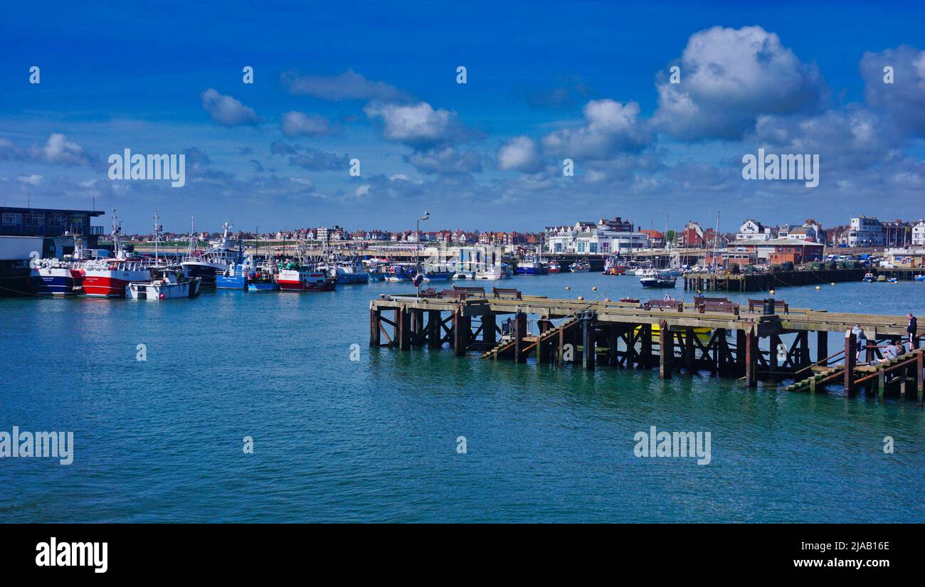 Bridlington Hafen, East Yorkshire, Großbritannien Stockfoto