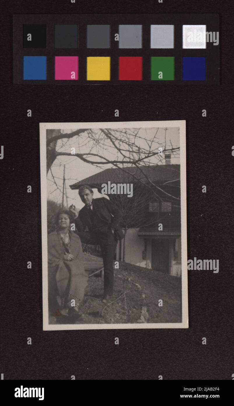 Ernst Krenek mit Anna Mahler. Unbekannt, Fotograf Stockfoto