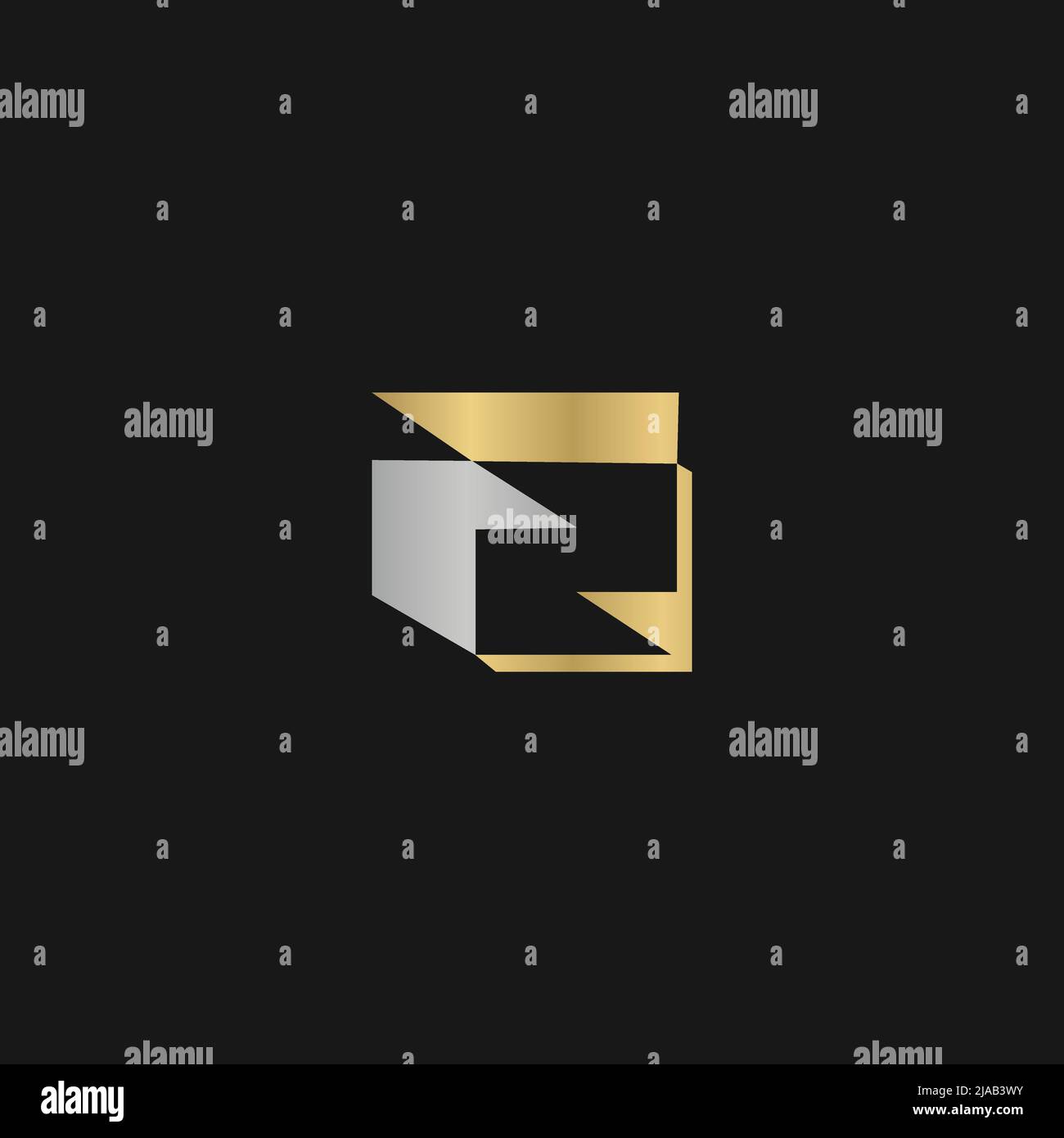 Alphabet Initialen Logo FZ, ZF, F und Z Stock Vektor