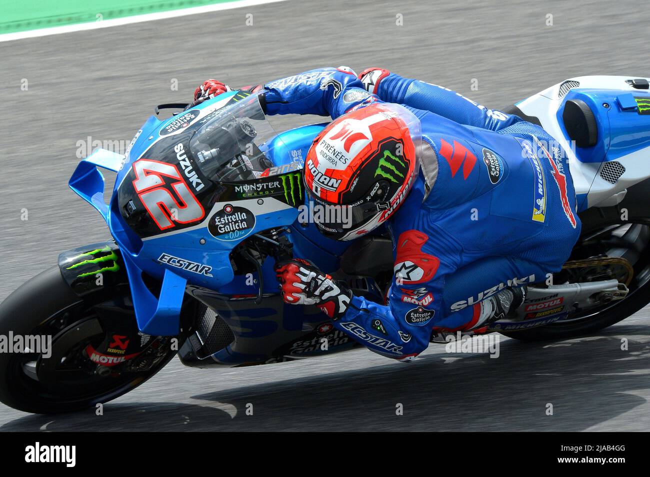 Rennstrecke Mugello, Scarperia (FI), Italien, 29. Mai 2022, Alex rins Team Suzuki Moto GP beim Gran Premio d’Italia Oakley Race - MotoGP World Championship Credit: Live Media Publishing Group/Alamy Live News Stockfoto