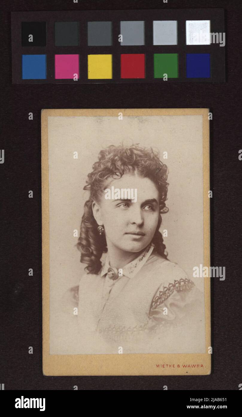 Louisabeth Röckel (1841-1913), Schauspielerin. Miethke & Wawra, Fotostudio Stockfoto