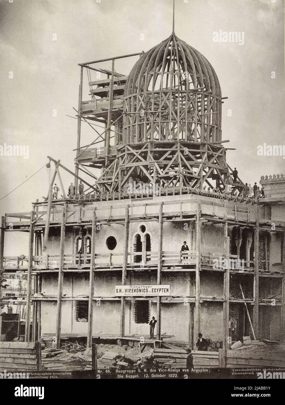 Weltausstellung 1873: S.H. des Vizekönigs von Ägypten (Nr. L 46, S. Wiener Fotografenverein, Verlag Stockfoto