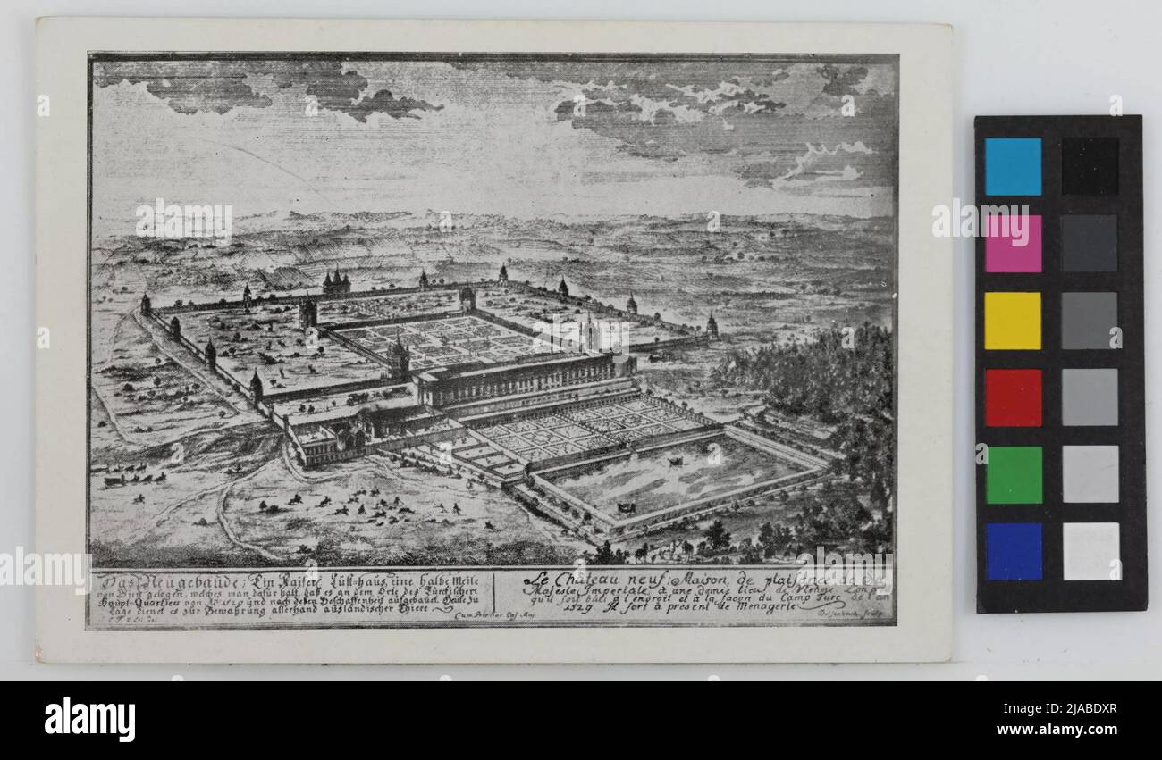 Der Neubau um 1700. '. A. Ratz, Produzent, nach: Johann Adam Delsenbach (1687-1765), Graveur Stockfoto