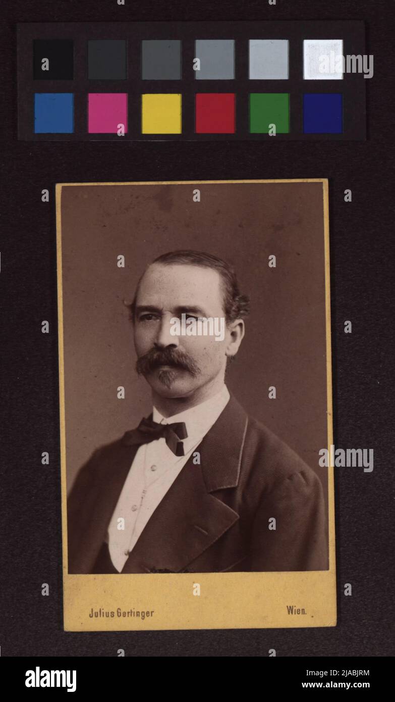 Albert Jungmann (1824-1892), Komponist. Julius Gertinger (1834-1883), Fotograf Stockfoto