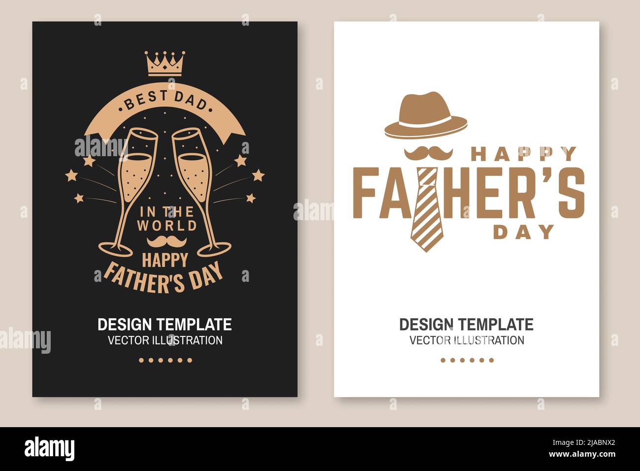 Ich bin nicht alt, ich bin klassisch. „Happy Father's Day“-Abzeichen mit Logo-Design. Vektorgrafik. Flyer, Broschüre, Banner, Poster für Vatertagsdesigns mit Stock Vektor
