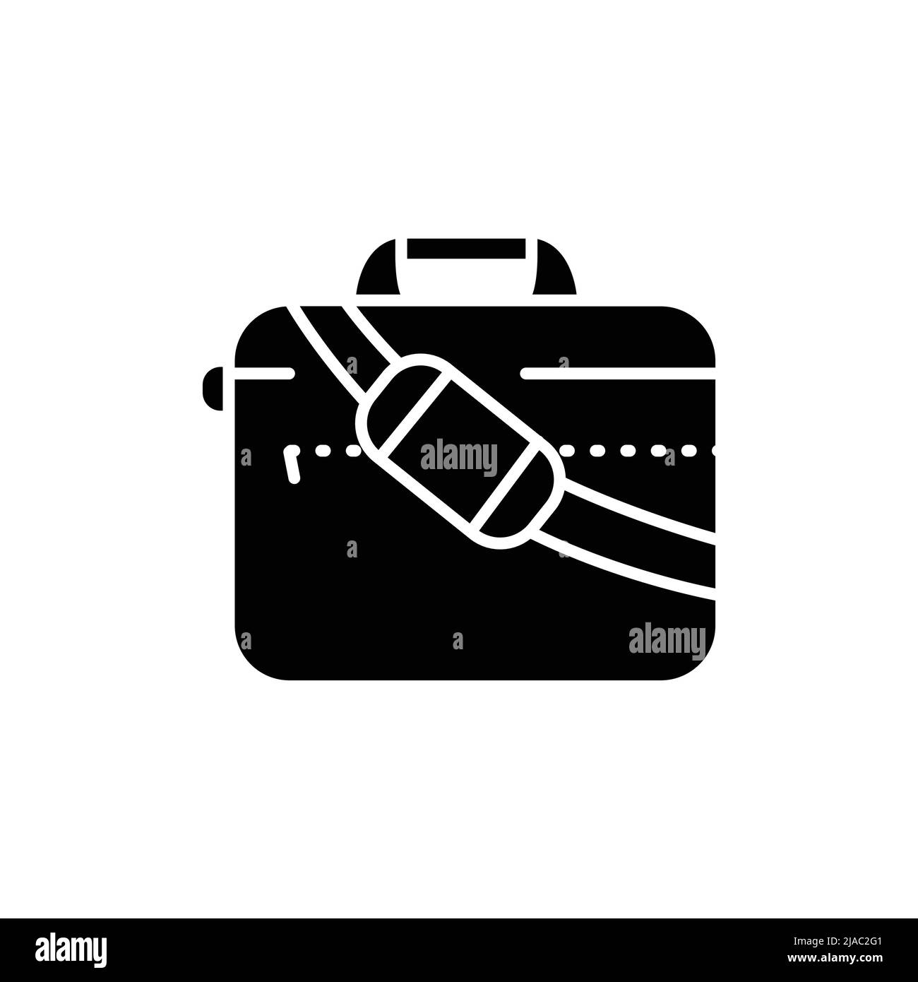 Symbol für die Farbe der Notebook-Tasche. Isoliertes Vektorelement. Skizzieren Sie das Piktogramm für Webseite, mobile App, Promo Stock Vektor