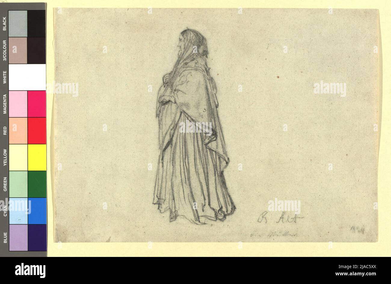 Berta Alt. Rudolf von Alt (1812-1905), Künstler Stockfoto