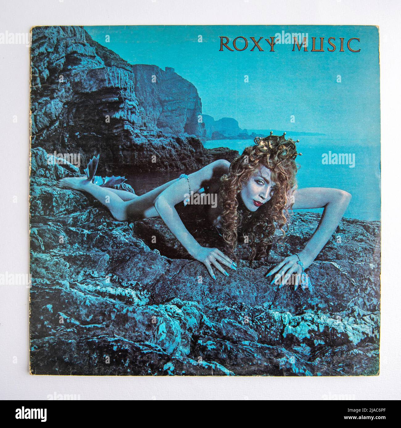 LP-Cover von Siren, dem fünften Studioalbum von Roxy Music, das 1975 veröffentlicht wurde. Stockfoto