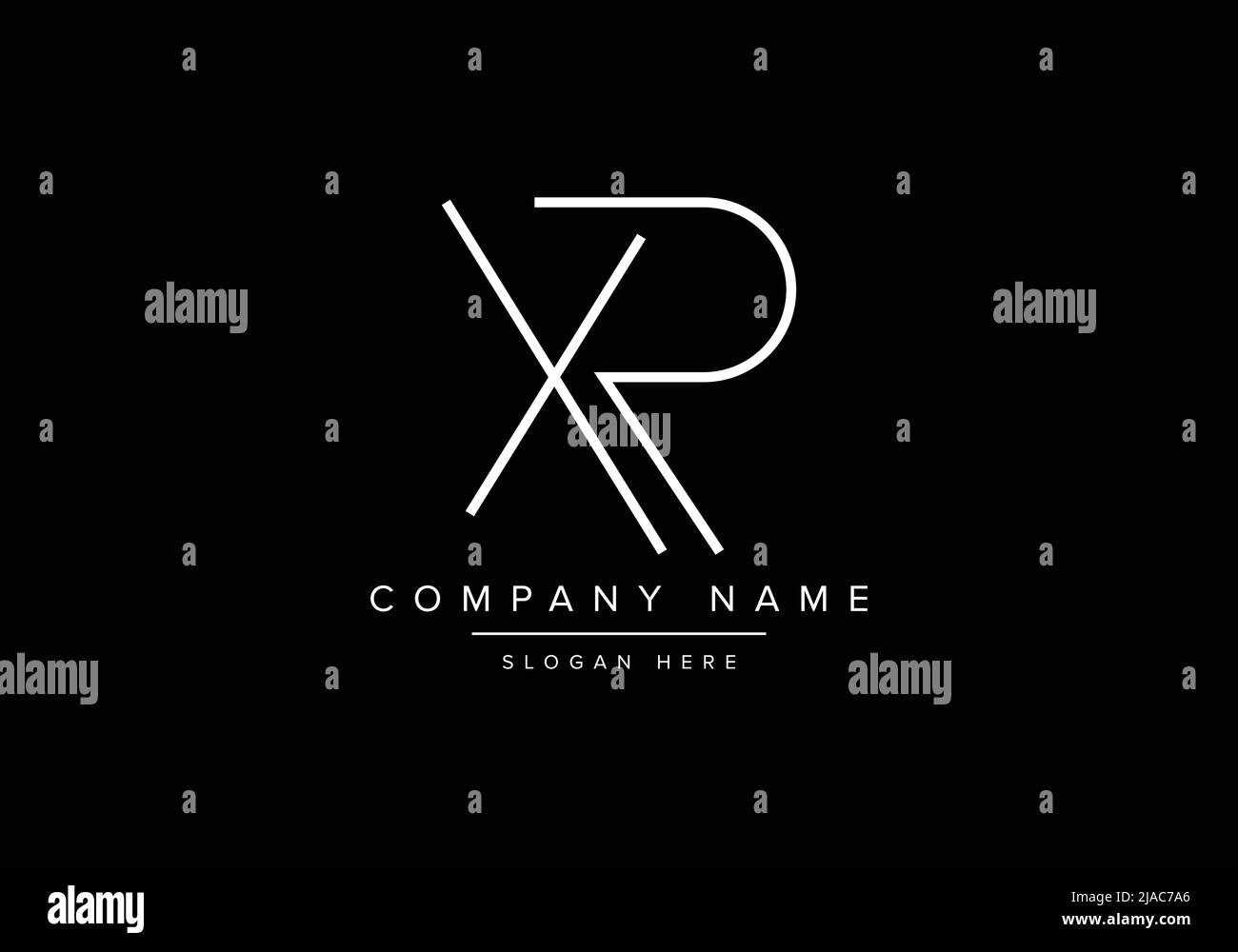 Kreatives Logo mit minimaler Linienkunst, XP-Monogramm-Logo Stock Vektor