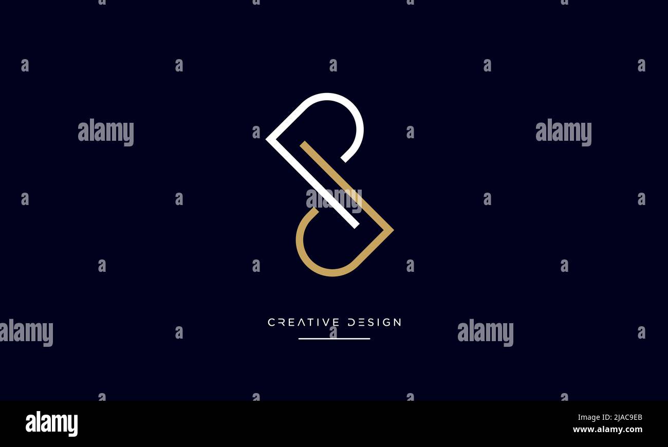 Buchstabenbuchstaben PJ oder JP-Symbollogo Stock Vektor