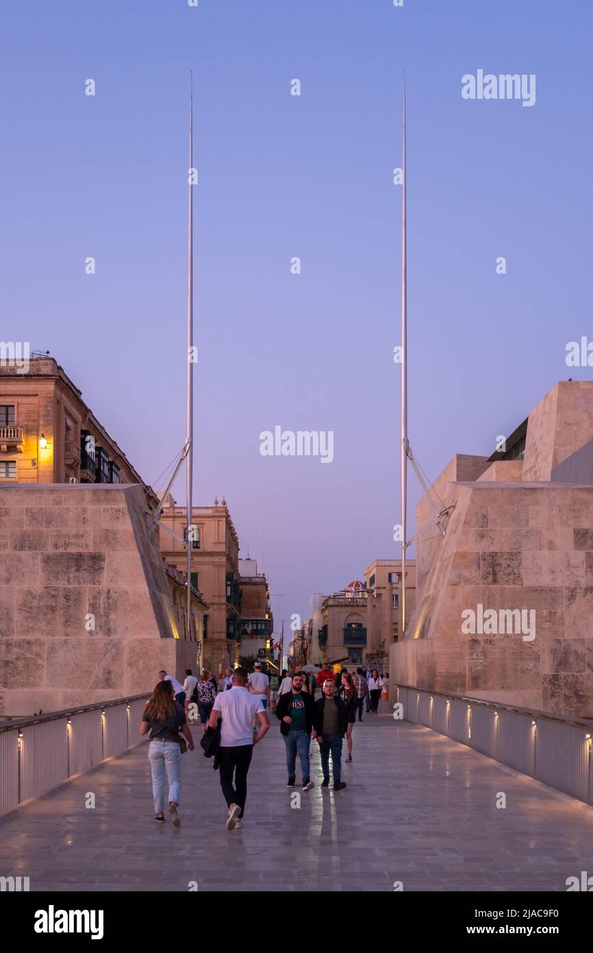 Stadttor, Valletta, Malta Stockfoto