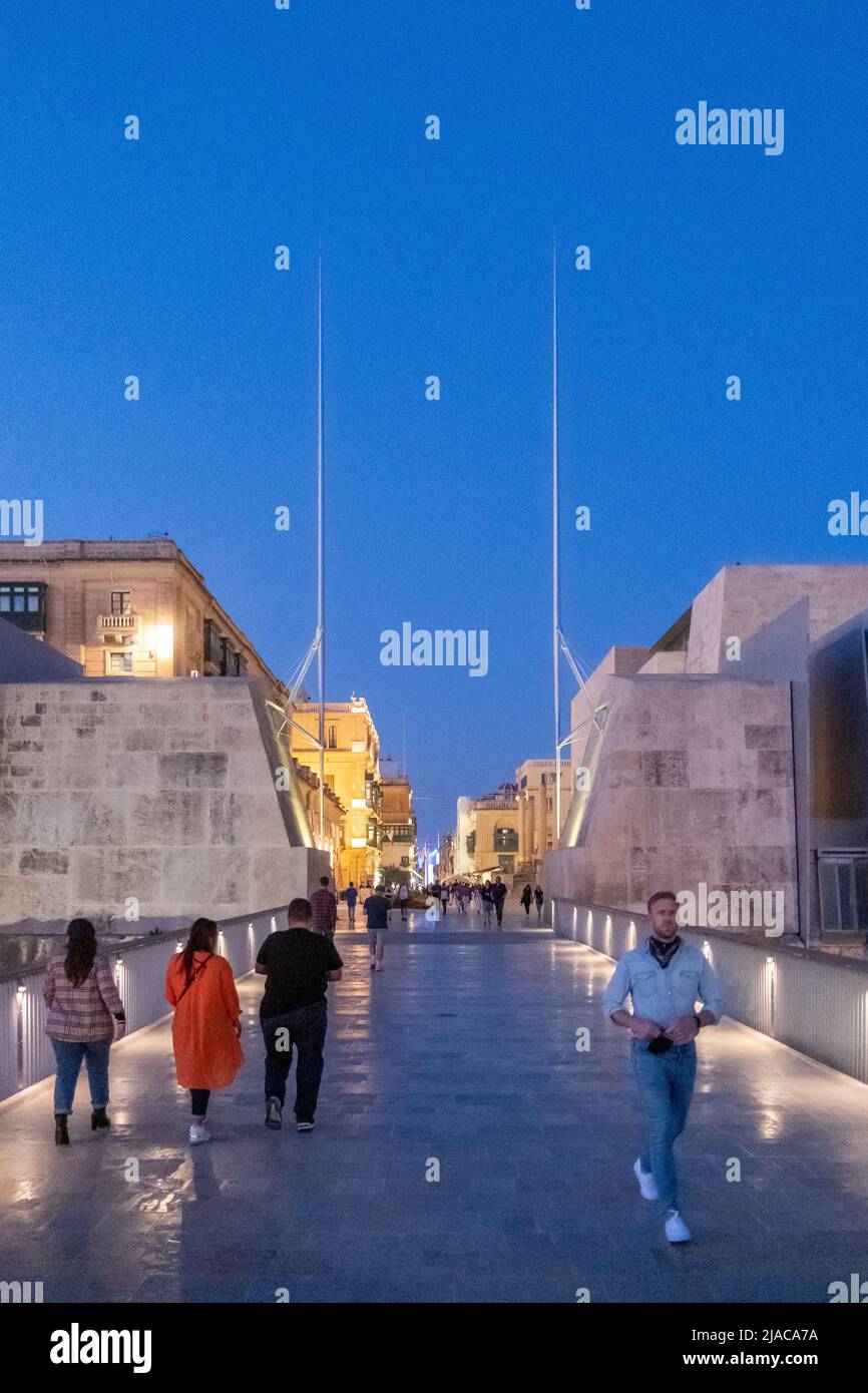 Stadttor, Valletta, Malta Stockfoto