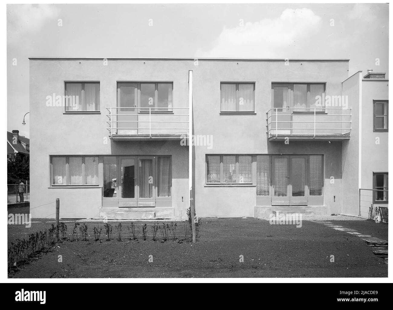 Werkbundsiedlung, Haus 61 und 62 (13., Woinovichgasse 2-4). Martin Gerlach jun. (1879-1944), Fotografin, Margarete Schütte-Lihotzky (1897-2000), Architektin Stockfoto