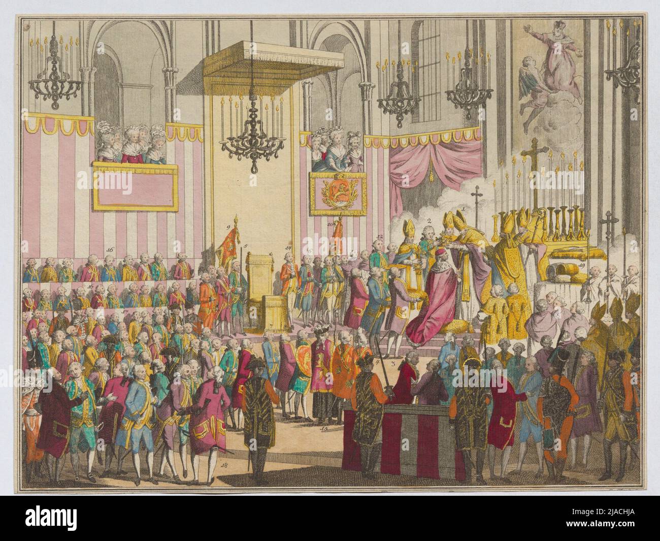 Krönung Leopolds II. An den König von Böhmen am 6. September 1791. Unbekannt Stockfoto