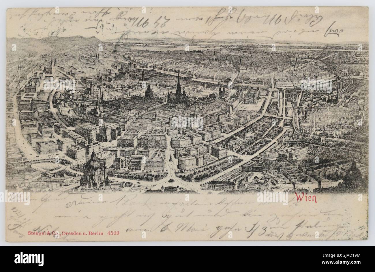 Wien. Stengel & Co., Dresden, Produzent Stockfoto