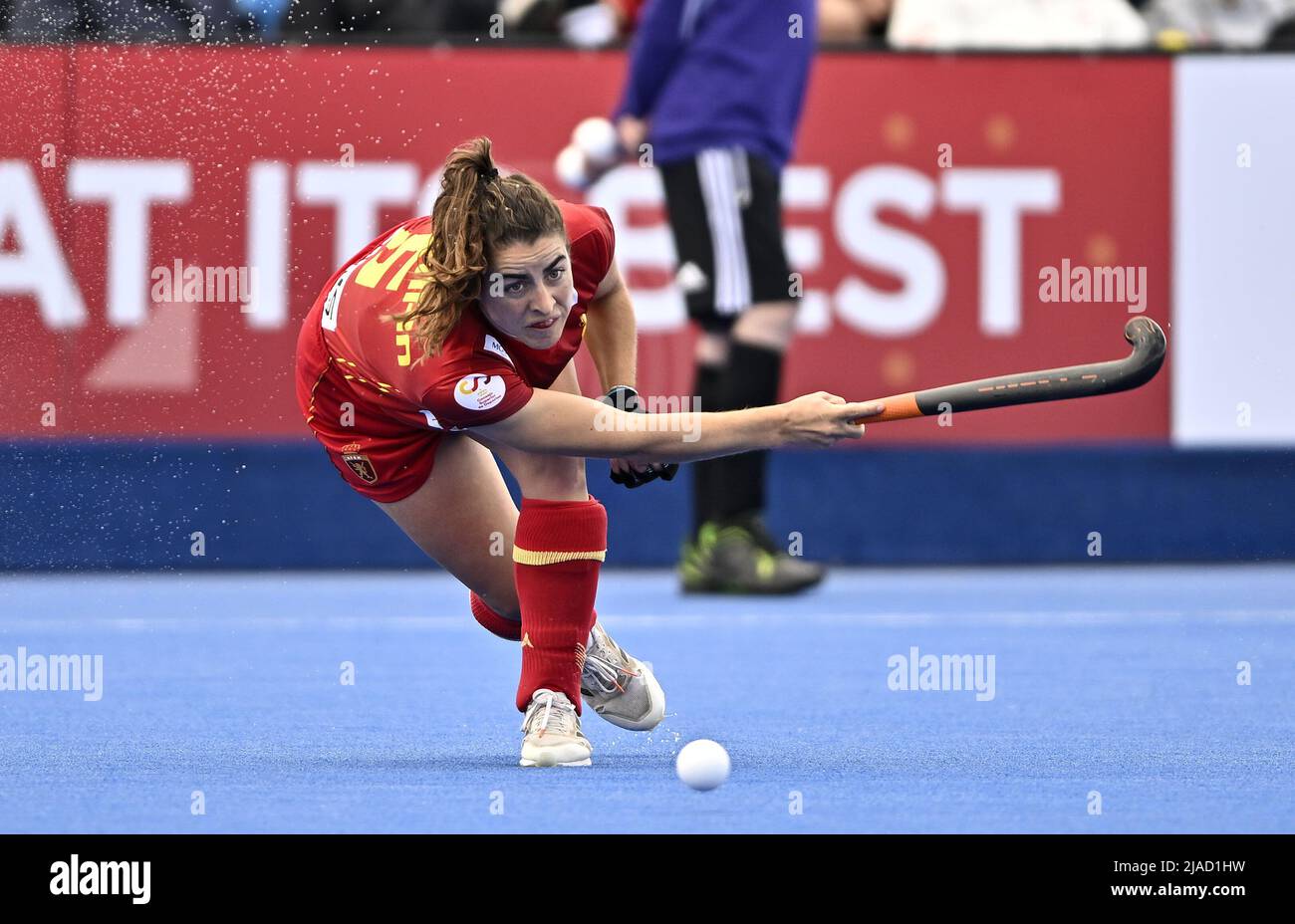 Stratford, Großbritannien. 29.. Mai 2022. England V Spanien Damen FIH Pro League. Lee Valley Hockey Center. Stratford. Lara Pampin (Spanien) während des Eishockeyspiels England V Spanien Damen FIH Pro League. Kredit: Sport In Bildern/Alamy Live Nachrichten Stockfoto