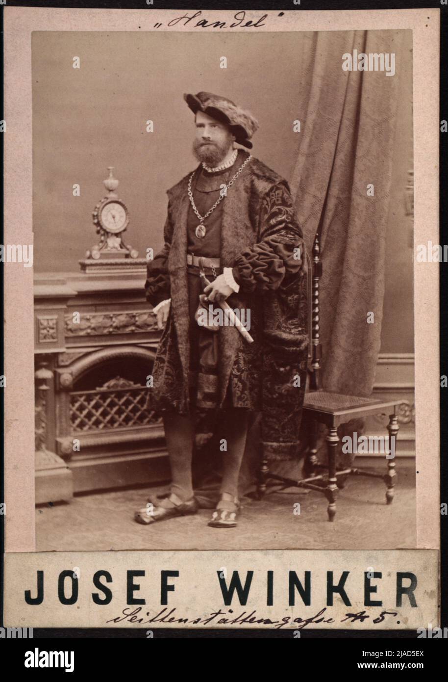 Josef Winker, Kaufmann beim Makart Festival 1879. Unbekannt, Fotograf Stockfoto