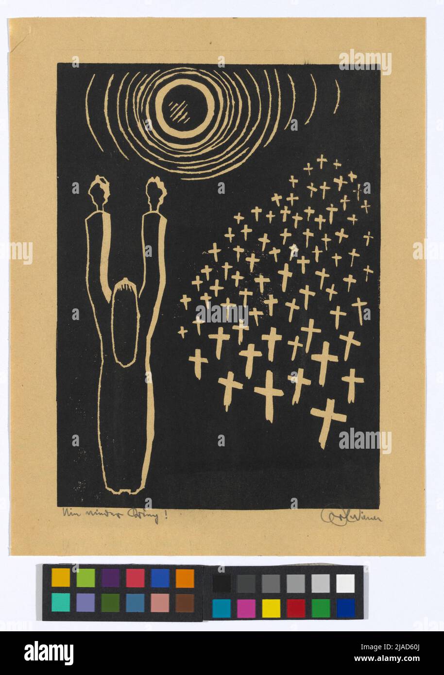 Nie wieder Krieg! '(' Letzte der Mutter '). Karl Wiener (1901-1949), Künstler Stockfoto