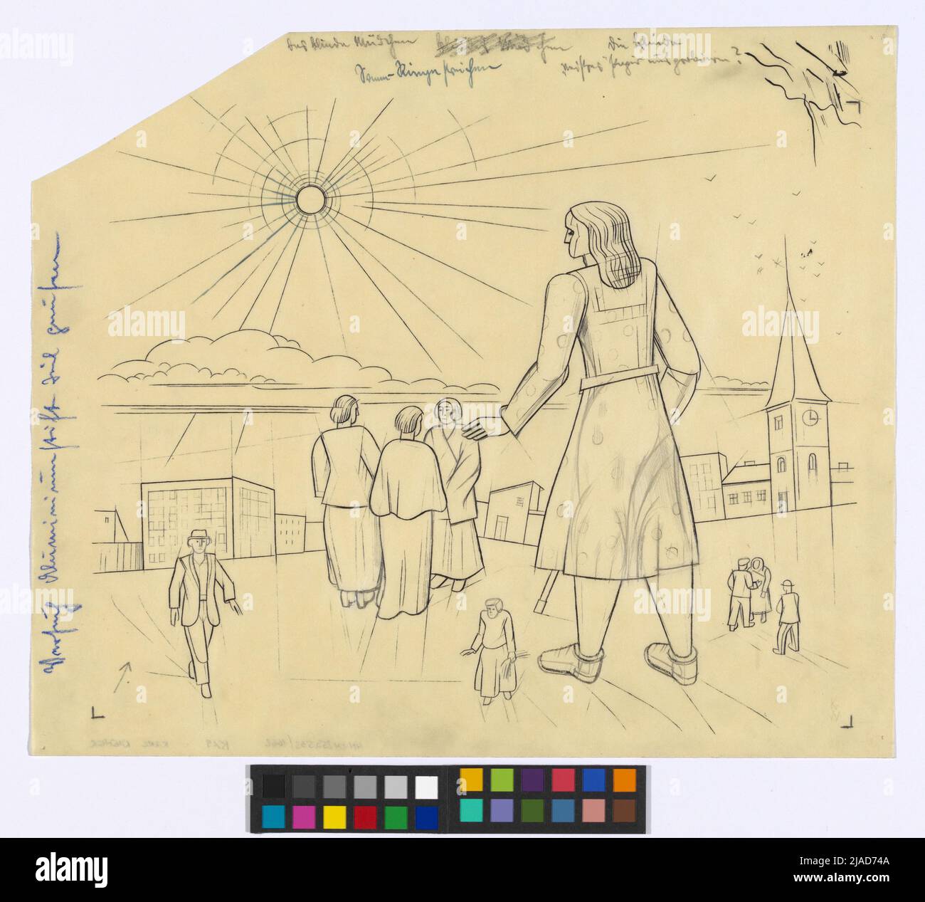 Das Blinde, das Blinde Mädchen. Karl Wiener (1901-1949), Künstler Stockfoto