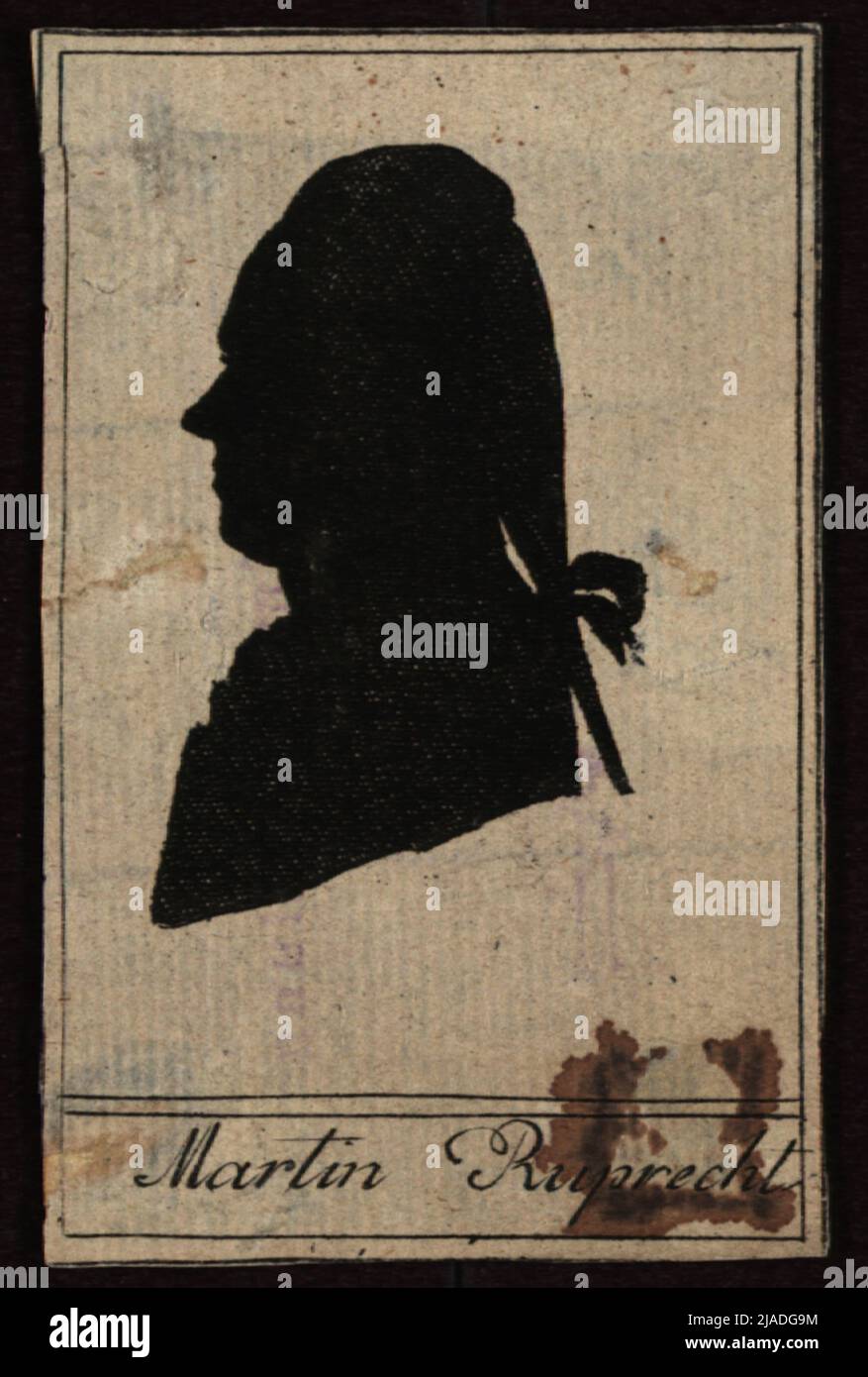 Martin Ruprecht (1756-1800), Sänger. Johann Hieronymus Löschen Kohl (1753-1807), Verlag Stockfoto