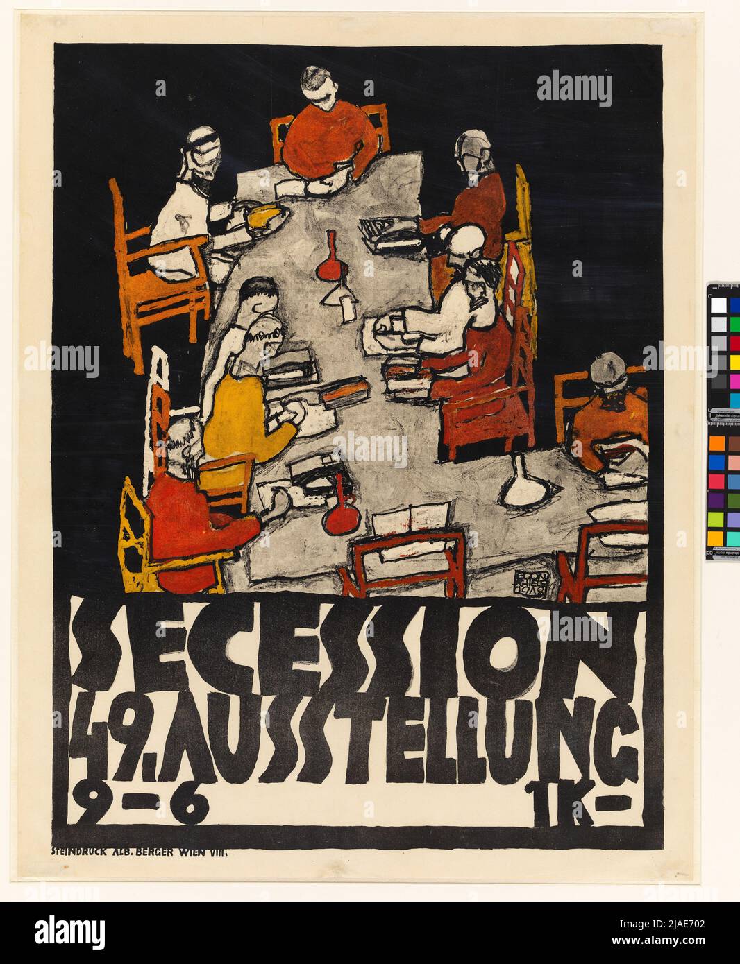 Egon schiele plakat für die wiener sezession -Fotos und