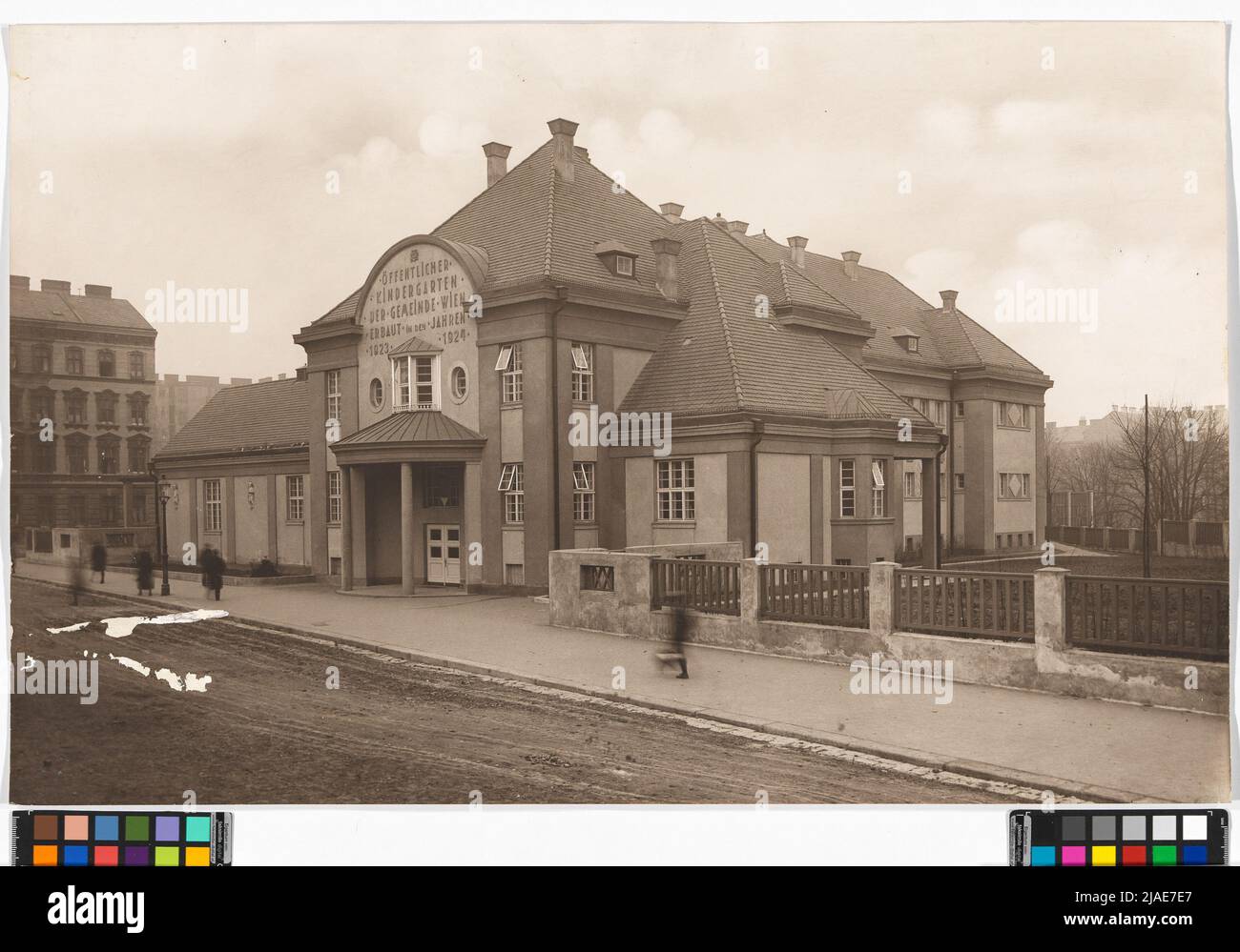 10., Waldmüllerpark 1 - Gemeindergarten. Carl (Karl) Zapletal (1876-1941), Fotograf Stockfoto