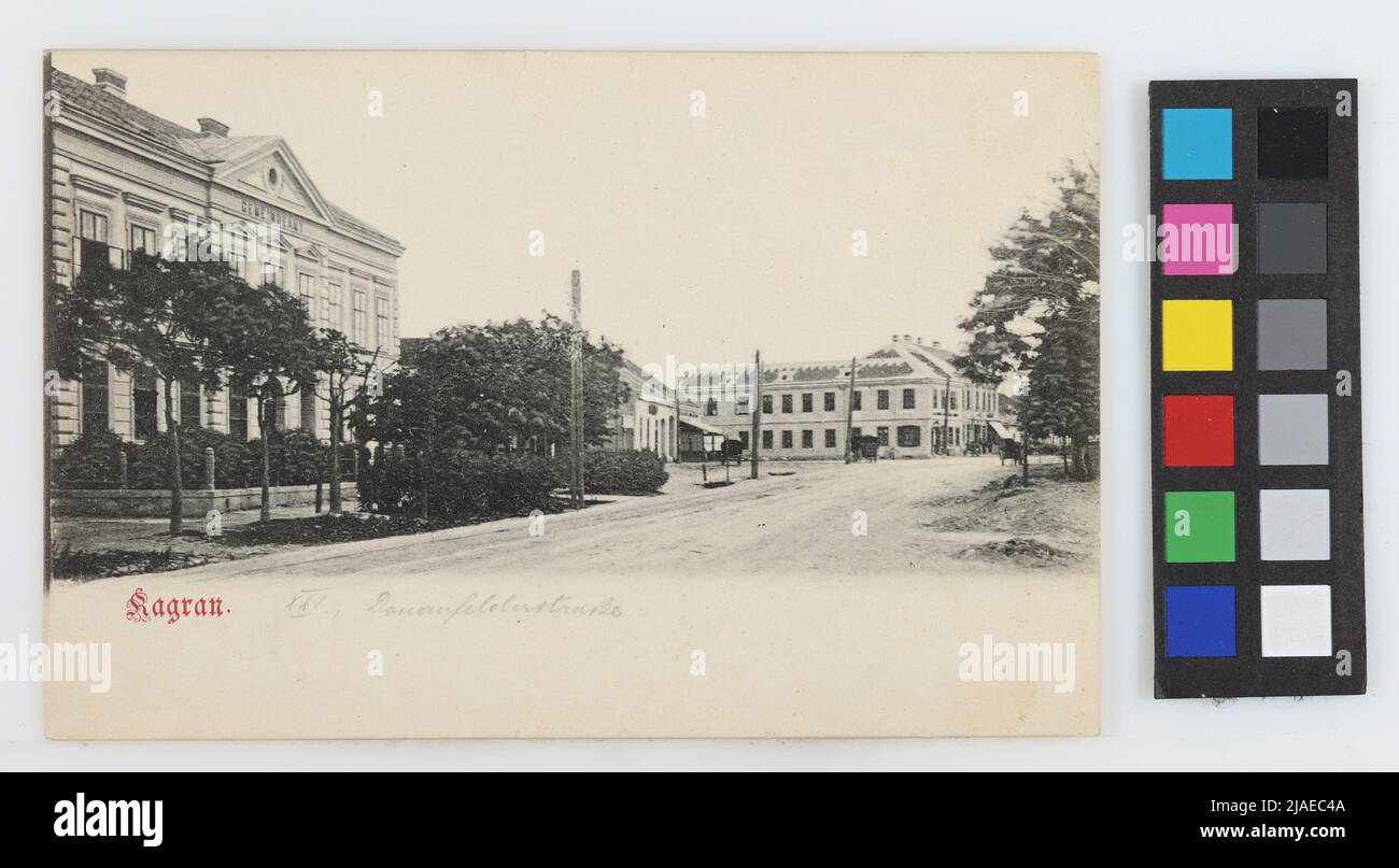 22., Kagran - Donaufelder Straße, Postkarte. Unbekannt Stockfoto