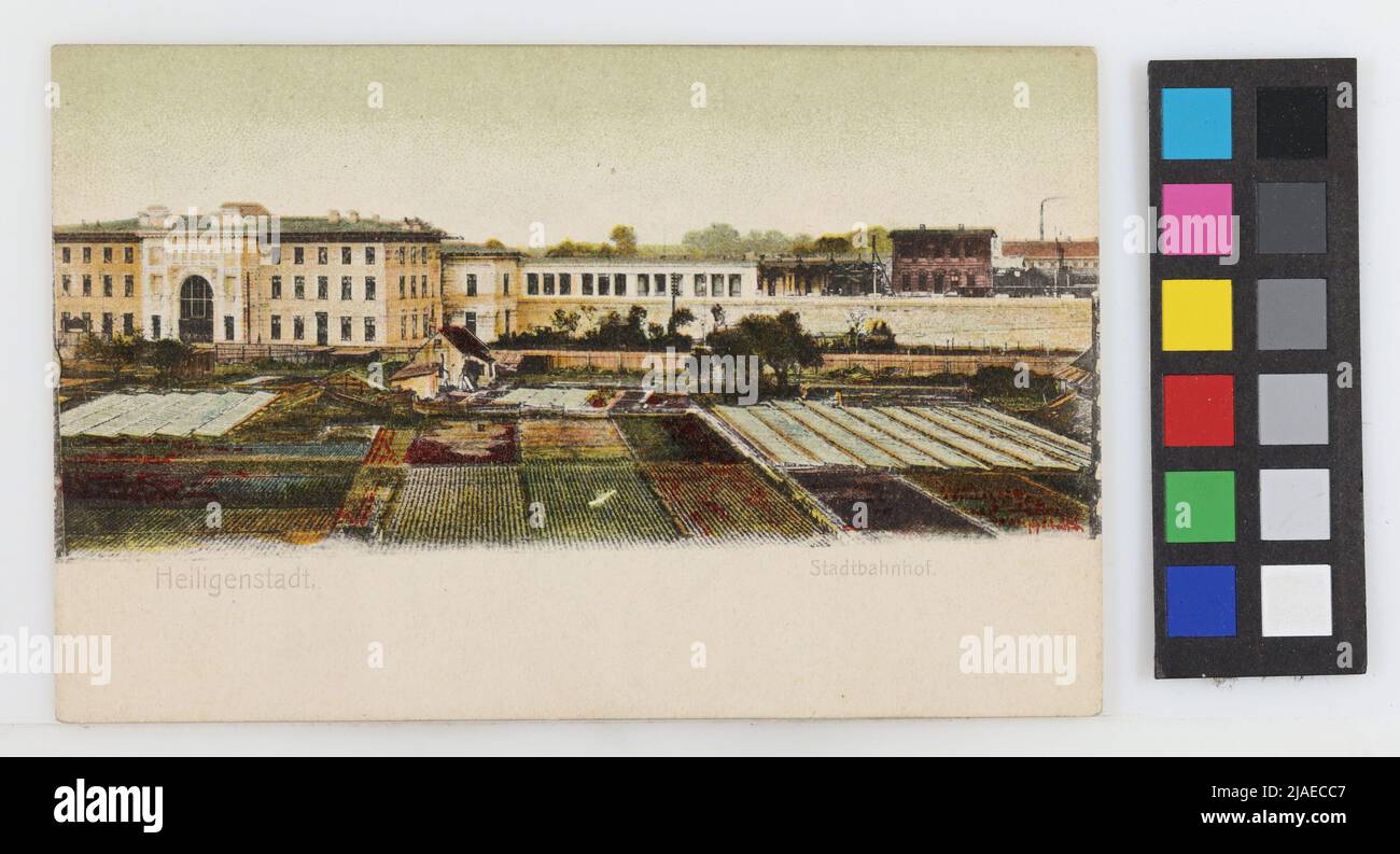 19., Heiligenstadt - Stadtbahnhof, Postkarte. Unbekannt Stockfoto