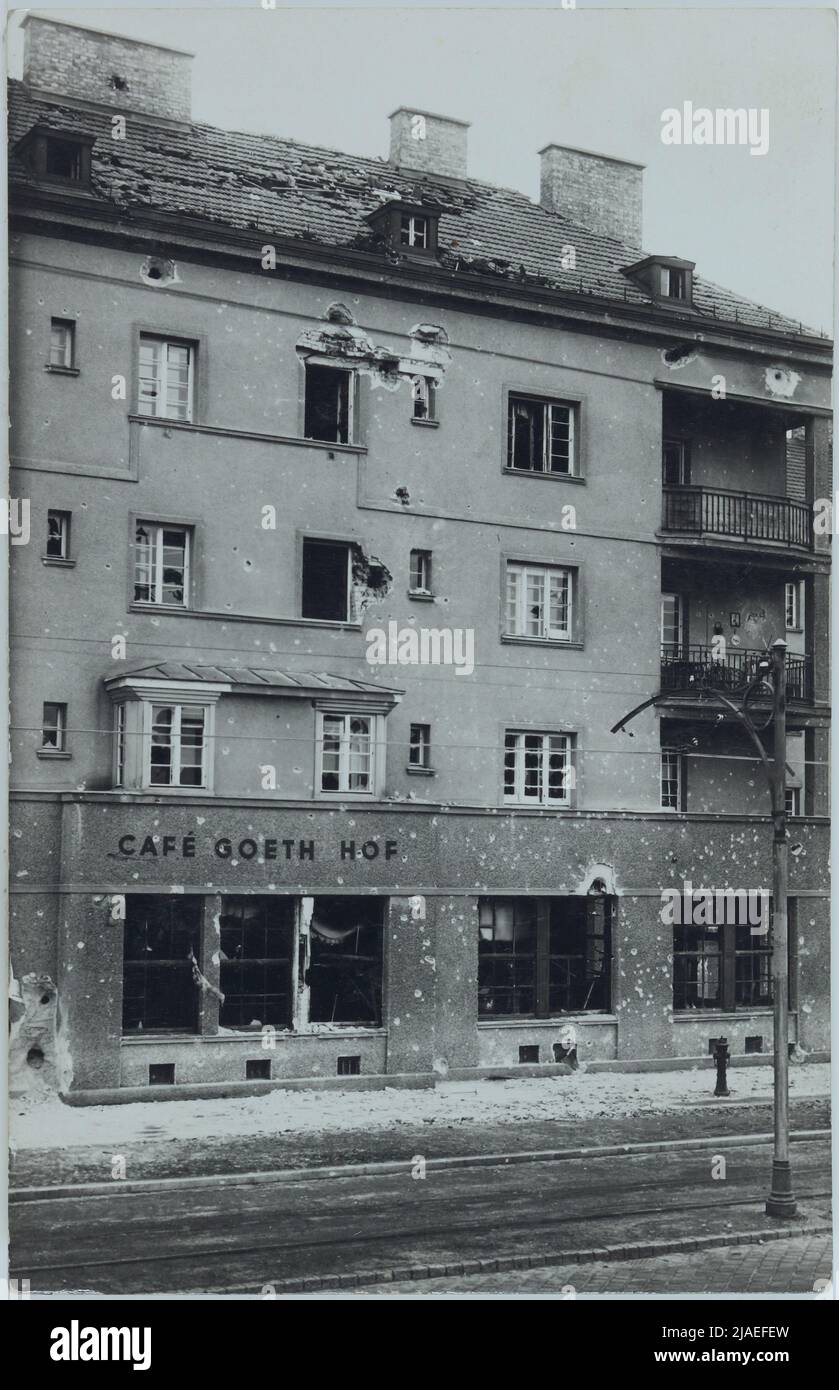 22., Kaisermühlen - Schüttustraße 1-39 - Goethehof, Postkarte. Unbekannt Stockfoto