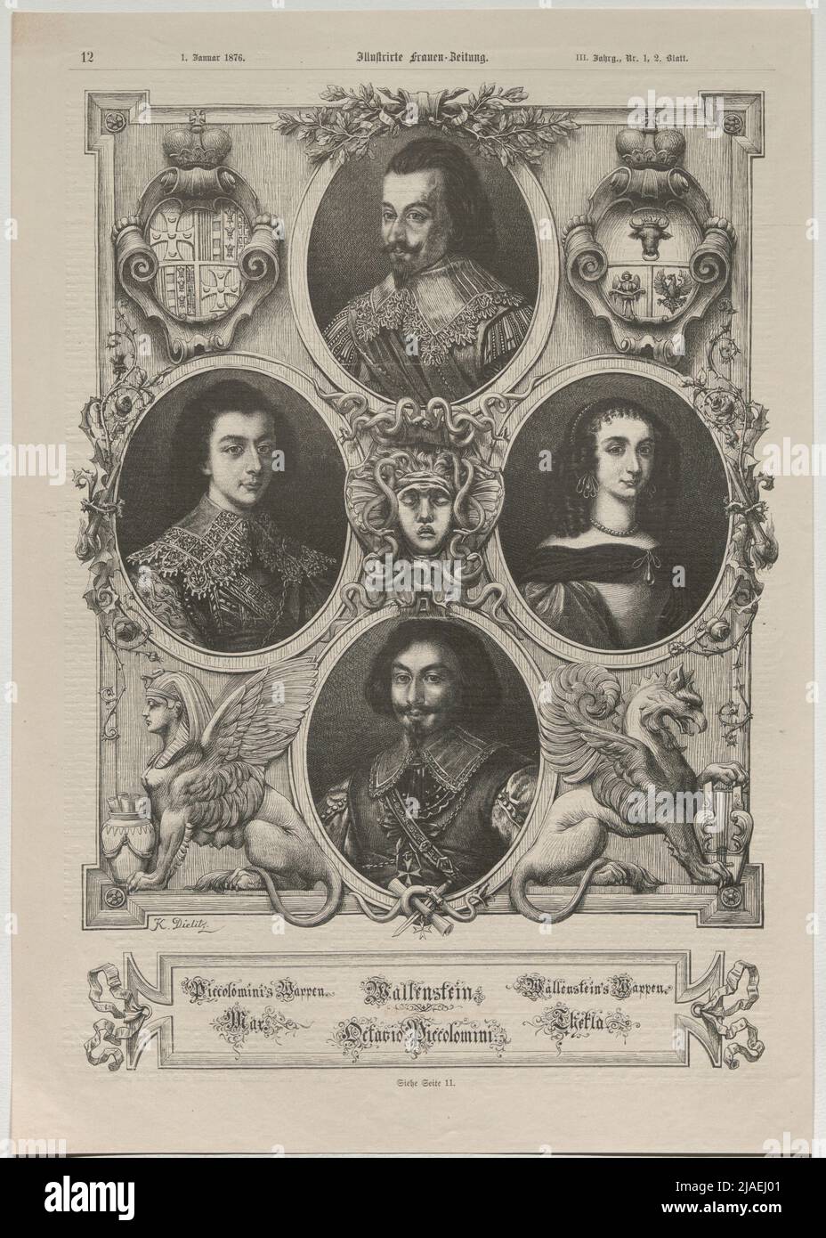 Piccolominis Wappen; Max; Wallenstein; Octavio Piccolomini