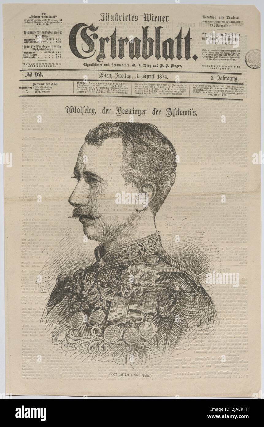 Wolseley, der Eroberer der Aschantis. ' Stockfoto