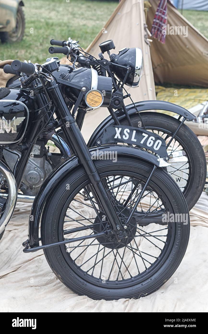 Weltkrieg 2 350cc Matchless G3L Motorräder Stockfoto