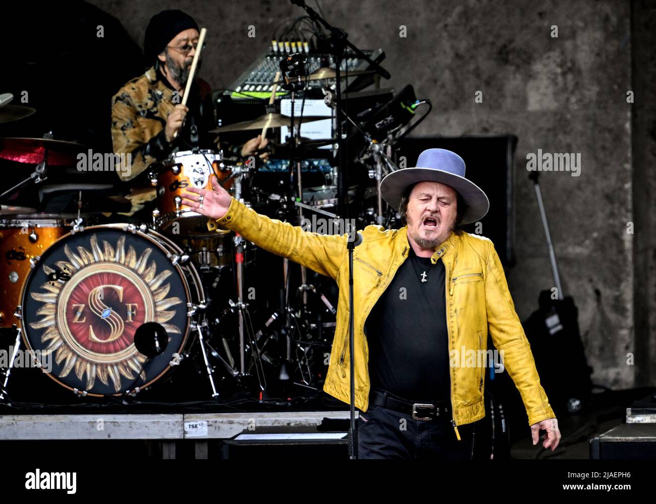 Berlin, Deutschland. 29.. Mai 2022. Der italienische Musiker Zucchero tritt an der Waldbühne auf. Kredit: Britta Pedersen/dpa/Alamy Live Nachrichten Stockfoto