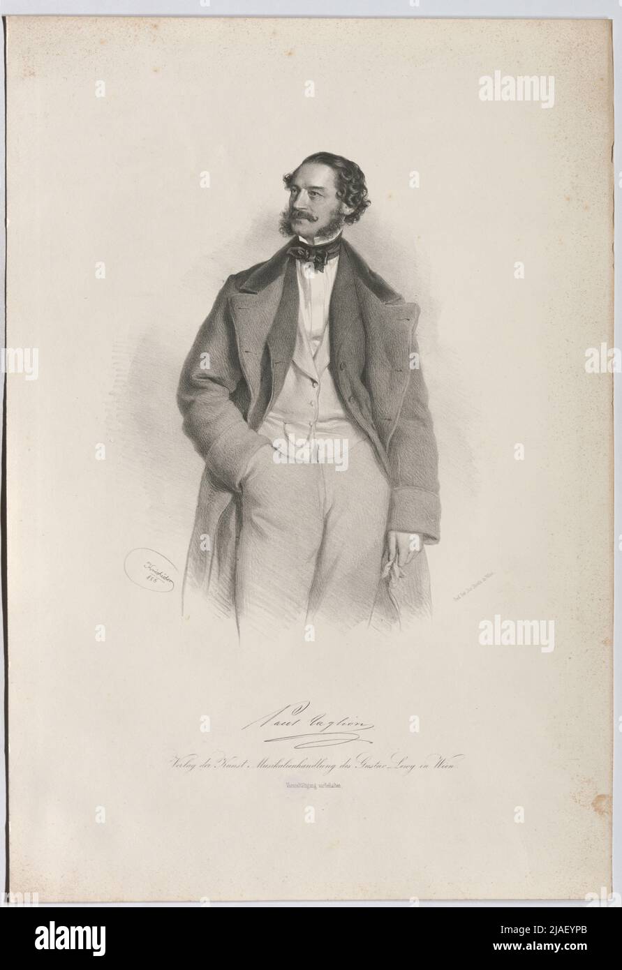 Paul Taglion. '. Paul Taglioni, Tänzer und Ballettmeister. Josef Kriehuber (1800-1876), Lithographie, Joseph Stoufs, Realisation Stockfoto