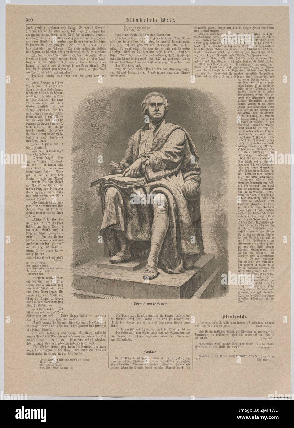 Pierre Simon de Laplace. ' Stockfoto Pierre Simon de Laplace. ' Stockfoto