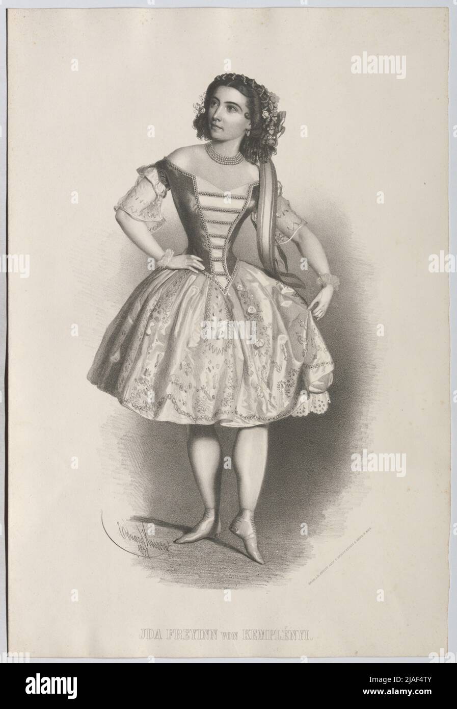 JDA FEYNINN VONEITH. '. Ida Freyinn von Konpplni, Titzen Kirsnut (1820-1895), gegossen, Drucker Stockfoto