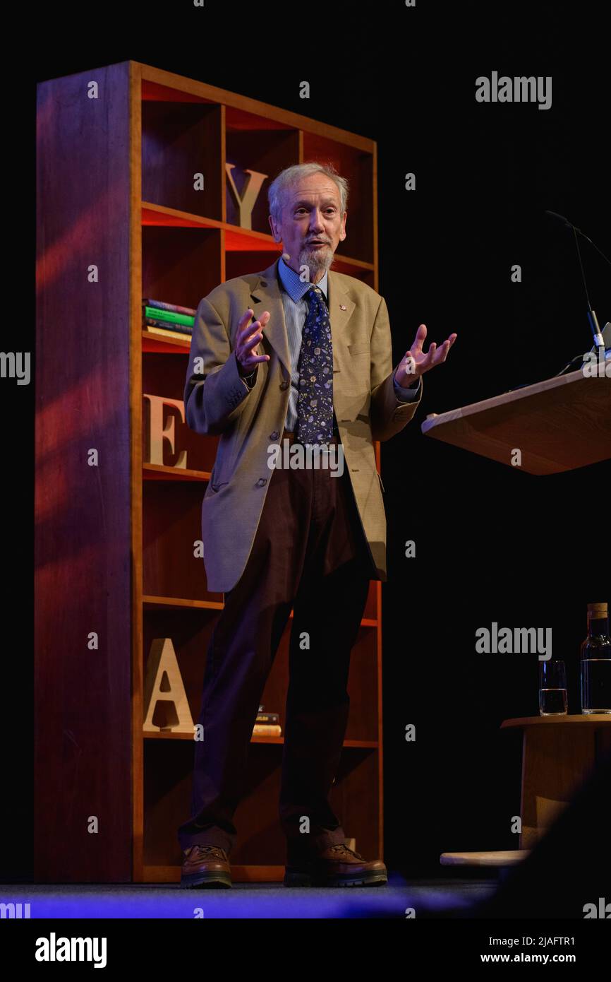 Hay-on-Wye, Wales, Großbritannien. 30.. Mai 2022. Mark Lee spricht auf dem Hay Festival 2022 in Wales über Social Computers und Conversational Robots. Quelle: Sam Hardwick/Alamy. Stockfoto