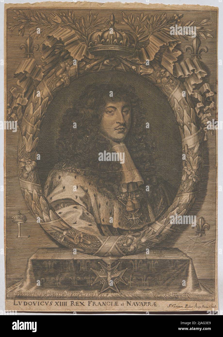 Louis 14. König von Frankreich und Navarra. '. Ludwig 14., König von Frankreich und von Navarra. Unbekannt Stockfoto