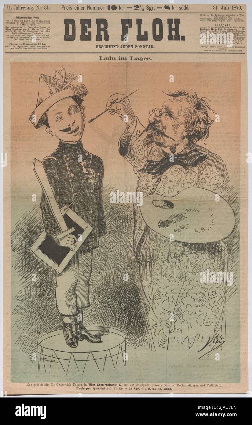 Lulu im Lager. '. Prinz Louis Napoleon wird von Napoleon III. Vorbereitet Stockfoto