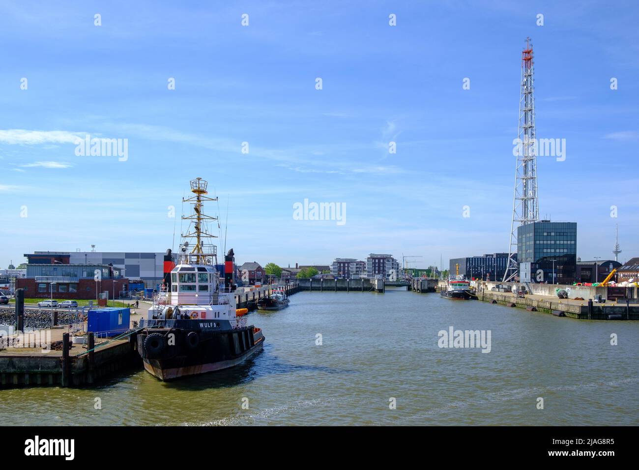 Hafen von Cuxhaven, Deutschland Stockfoto