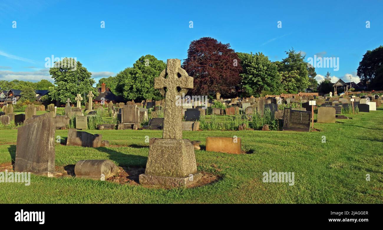 Hill Cliffe Cemetery - Hillcliffe Baptist Cemetery, Stockton Heath, Warrington, Cheshire, England, UK, Stockfoto