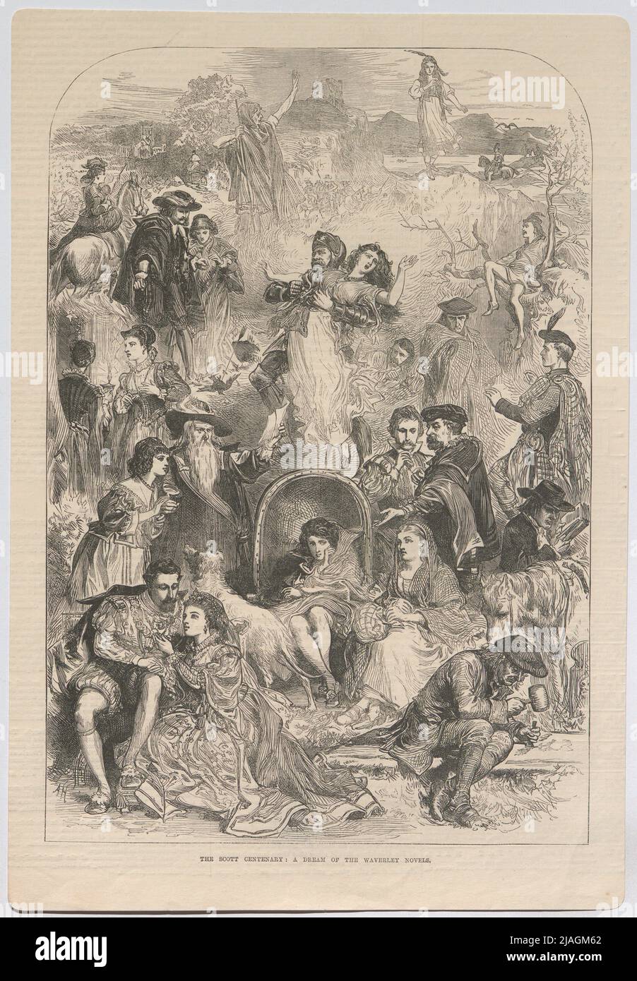 The Scott Centenary: A Dream of the Waverly Romane. ' Stockfoto