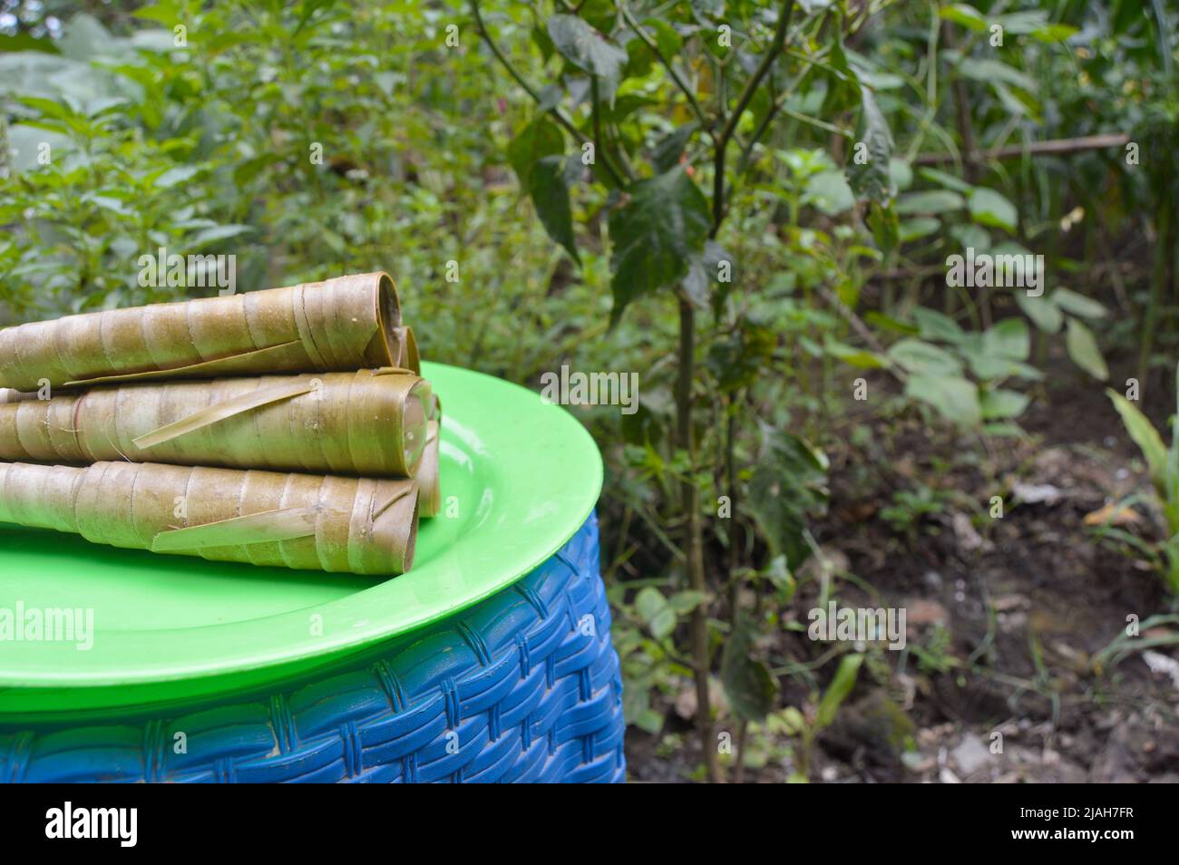 Jumbrek typisch indonesisches Lamongan Essen Stockfoto