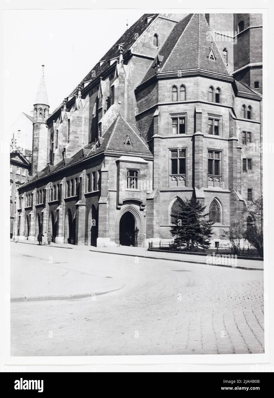 1., Minoritenplatz - Minoritekirche - Blick auf die Arkade. Unbekannt, Fotograf Stockfoto