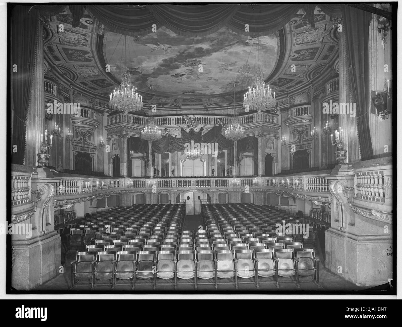 Schönbrunner Schloßtheater (13., Schloss Schönbrunn), Auditorium Stockfoto